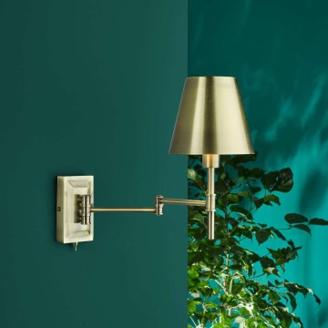 Där Lighting KEN0775 - Arandela flexível KENSINGTON 1xE14/25W/230V latão