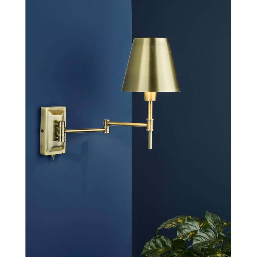 Där Lighting KEN0775 - Arandela flexível KENSINGTON 1xE14/25W/230V latão