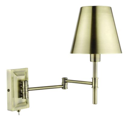Där Lighting KEN0775 - Arandela flexível KENSINGTON 1xE14/25W/230V latão