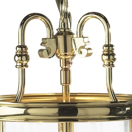 Där Lighting LAM0340 - Lustre com corrente LAMBETH 3xE14/60W/230V latão