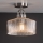 Där Lighting LEN4846 - Candeeiro de tecto sobreposto LENKA 1xE27/60W/230V cromo fosco