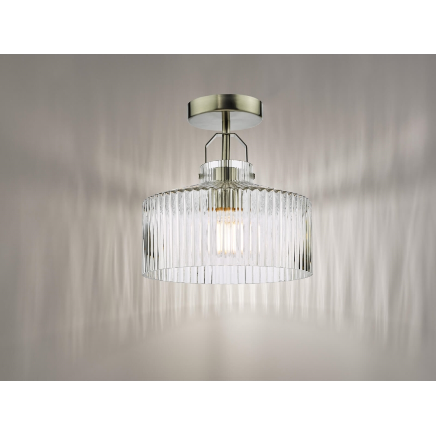 Där Lighting LEN4846 - Candeeiro de tecto sobreposto LENKA 1xE27/60W/230V cromo fosco