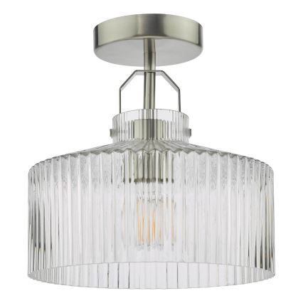 Där Lighting LEN4846 - Candeeiro de tecto sobreposto LENKA 1xE27/60W/230V cromo fosco