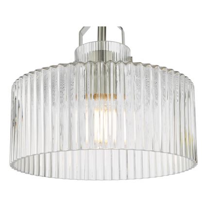 Där Lighting LEN4846 - Candeeiro de tecto sobreposto LENKA 1xE27/60W/230V cromo fosco