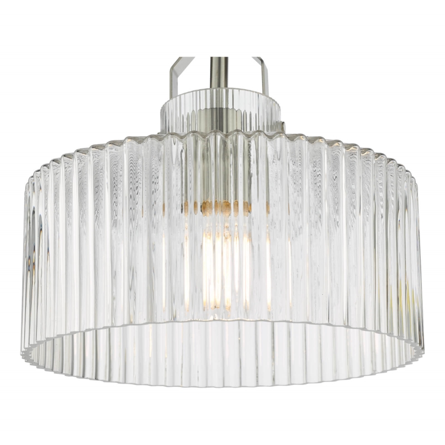 Där Lighting LEN4846 - Candeeiro de tecto sobreposto LENKA 1xE27/60W/230V cromo fosco
