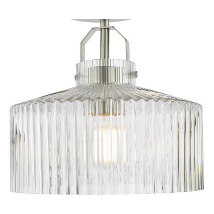 Där Lighting LEN4846 - Candeeiro de tecto sobreposto LENKA 1xE27/60W/230V cromo fosco