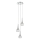 Där Lighting LYA0350 - Lustre suspenso em cabo LYALL 3xG9/40W/230V cromado brilhante