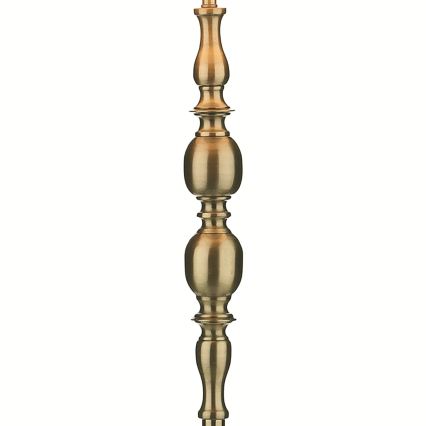 Där Lighting MAD4975 - Candeeiro de pé MADRID 1xE27/60W/230V castanho/latão