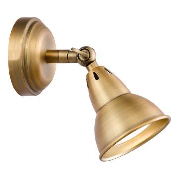 Där Lighting NAT0742 - Aplique de parede com spot NATHANIEL 1xGU10/11W/230V, acabamento em latão