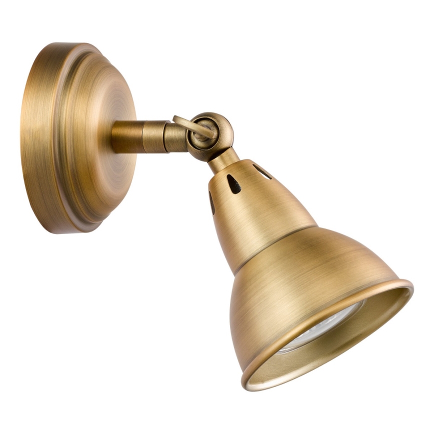 Där Lighting NAT0742 - Aplique de parede com spot NATHANIEL 1xGU10/11W/230V, acabamento em latão