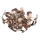 Där Lighting RAW0464 - Candeeiro de tecto RAWLEY 4xG9/25W/230V com acabamento em cobre