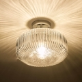 Där Lighting RIV5208 - Plafon de tecto para casa de banho RIVA 1xE27/60W/230V IP44 cromado brilhante