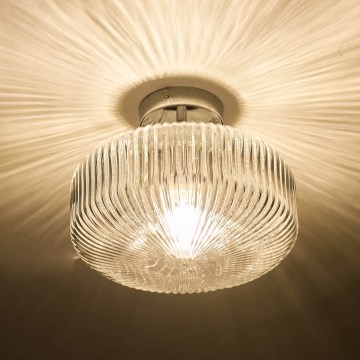Där Lighting RIV5208 - Plafon de tecto para casa de banho RIVA 1xE27/60W/230V IP44 cromado brilhante
