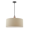 Där Lighting RON6529 - Lustre suspenso por cabo RONDA 1xE27/60W/230V bege
