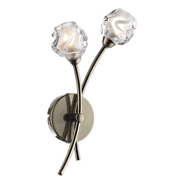 Där Lighting SEA0975 - Aplique de parede SEATTLE 2xG9/40W/230V latão