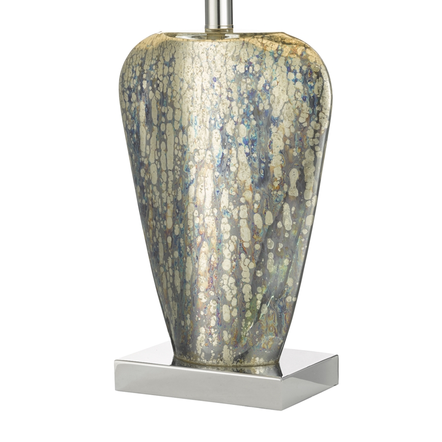Där Lighting SYR4235 - Candeeiro de mesa SYRACUSE 1xE27/60W/230V cromado brilhante/creme