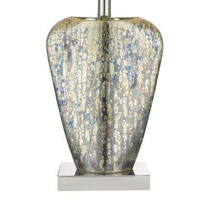 Där Lighting SYR4235 - Candeeiro de mesa SYRACUSE 1xE27/60W/230V cromado brilhante/creme
