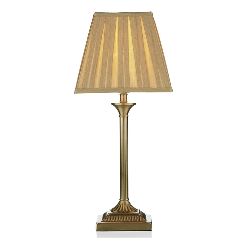Där Lighting TAY4075-X - Candeeiro de mesa TAYLOR 1xE14/40W/230V bege/latão