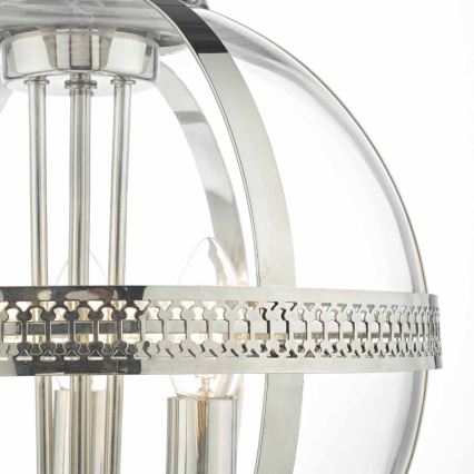 Där Lighting VAN0338 - Lustre com corrente VANESSA 3xE14/40W/230V cromo brilhante