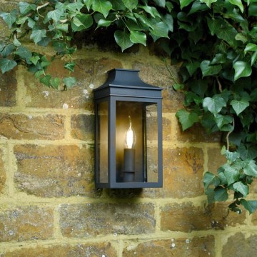 Där Lighting VAP5222 - Aplique de parede exterior VAPOUR 1xE14/60W/230V IP44 preto