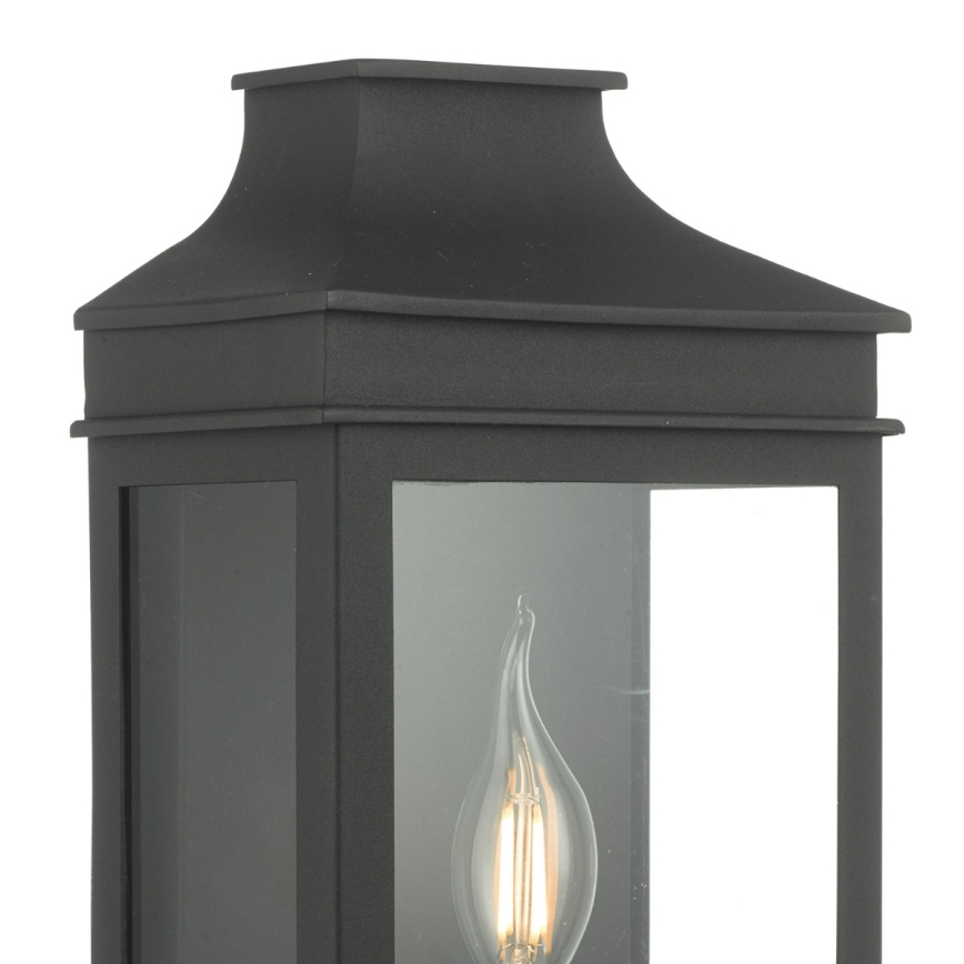 Där Lighting VAP5222 - Aplique de parede exterior VAPOUR 1xE14/60W/230V IP44 preto