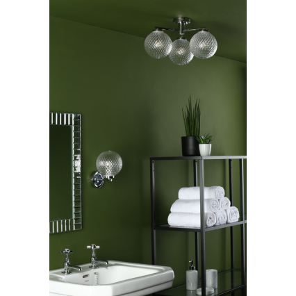 Där Lighting WAY0750 - Aplique de parede para casa de banho WAYNE 1xG9/3W/230V IP44 cromado brilhante