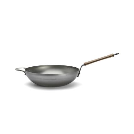 De Buyer 5717.32 - Frigideira Wok MINERAL B BOIS 32 cm