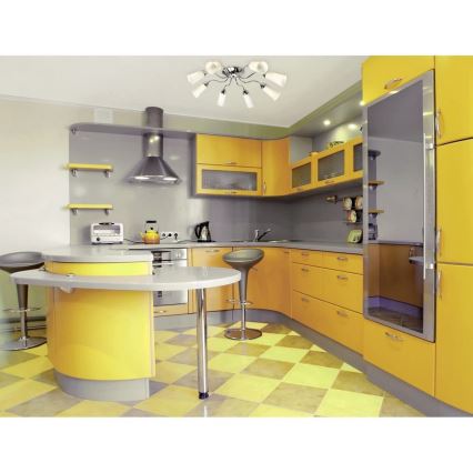 De Markt - Candelabro integrado OLYMPIA 8xE14/60W/230V