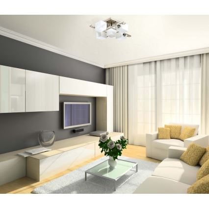 De Markt - Candelabro pendente ALPHA 5xE14/60W/230V angular