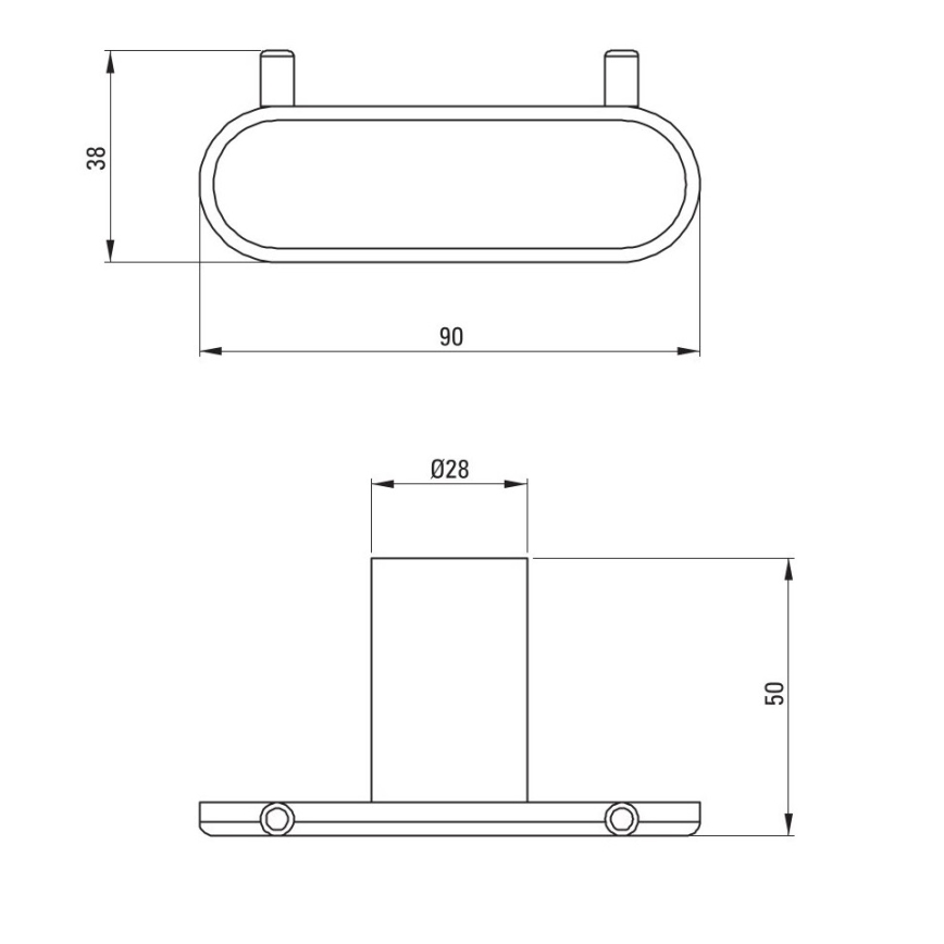 Deante ADR_N121 - Gancho de parede ROUND preto