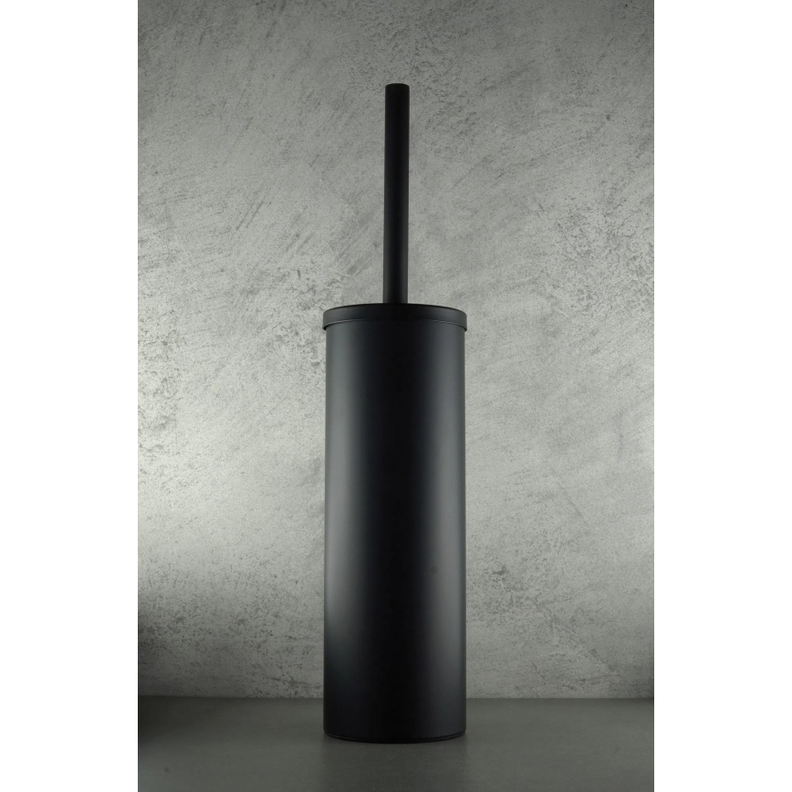 Deante ADR_N712 - Escova de WC de pé ROUND preta