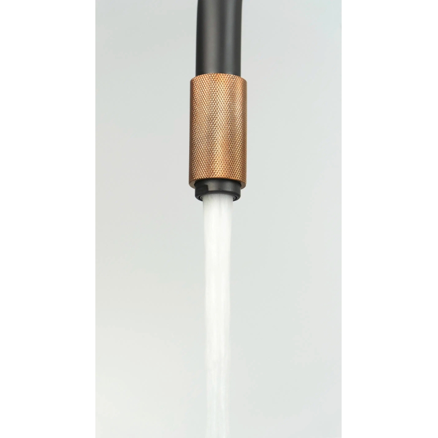 Deante BCA_B64M - Misturadora de cozinha ASTER preta/latão