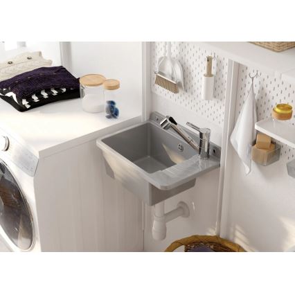 Deante BDN_071M - Torneira de lavatório com pulverizador extensível NARCYZ cromado brilhante