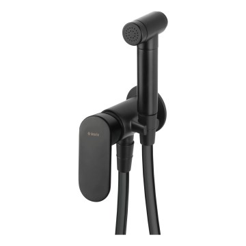 Deante BGA_N34M - Misturador para bidé com chuveirinho para instalação encastrada ALPINIA preto