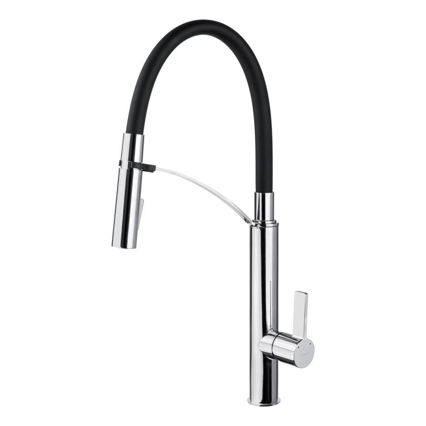 Deante BGB_B720 - Torneira de cozinha com bica flexível GERBERA preto/cromado