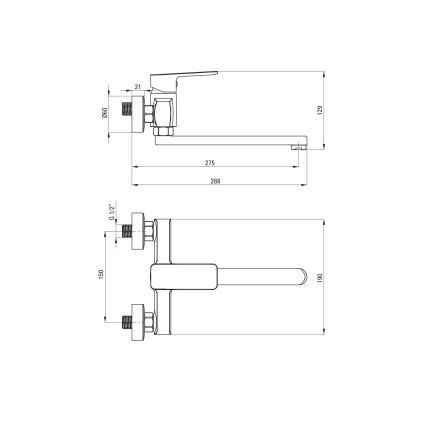 Deante BLO_080M - Torneira de cozinha MARO, cromado brilhante