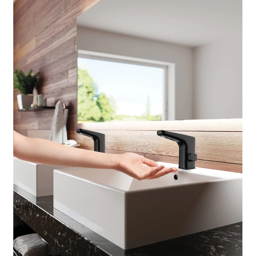 Deante BQH_N28V - Torneira de lavatório com regulação HIACYNT 230/6V preto