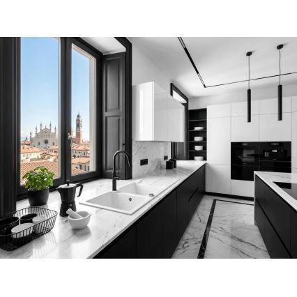 Deante BQJ_N62M - Misturadora de cozinha EVORA preta