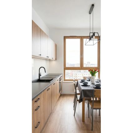Deante BQJ_N62M - Misturadora de cozinha EVORA preta