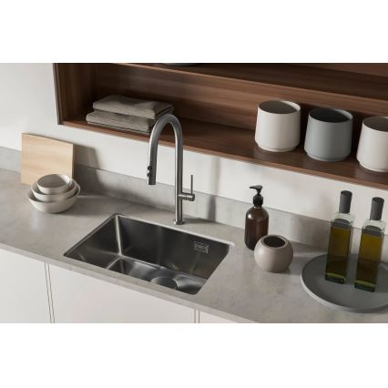 Deante BQO_D72M - Torneira de lavatório com pulverizador extensível OLFATO titânio