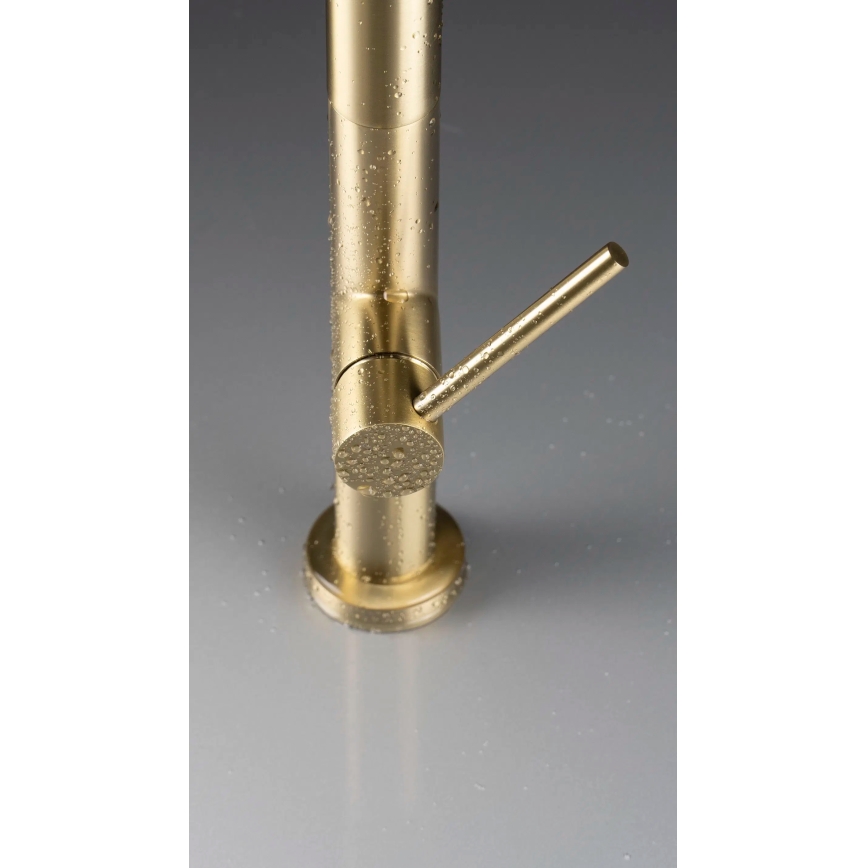 Deante BQO_R72M - Torneira de lavatório com pulverizador extensível OLFATO escovado dourado