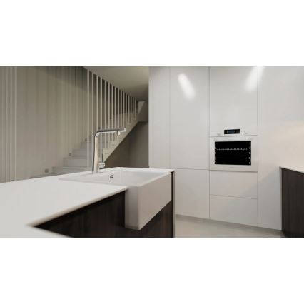 Deante BRE_075M - Torneira de cozinha com chuveiro extraível ERIDAN cromo brilhante