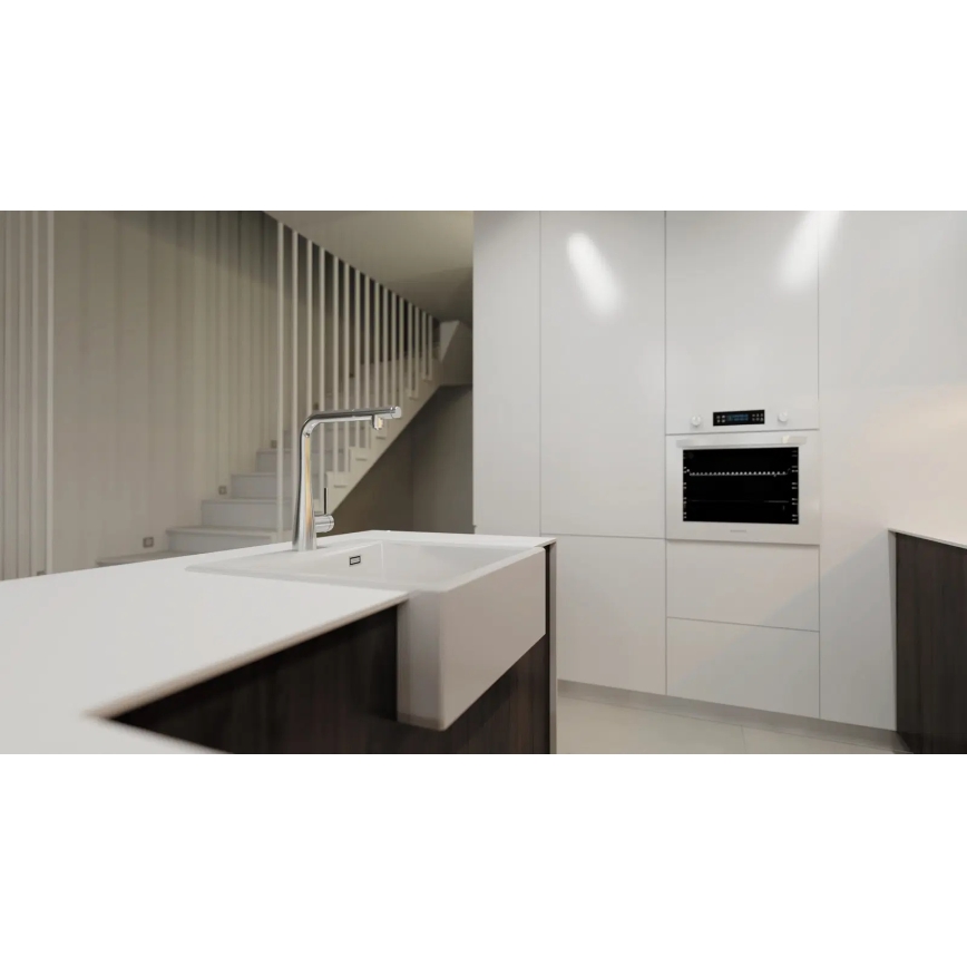 Deante BRE_075M - Torneira de cozinha com chuveiro extraível ERIDAN cromo brilhante