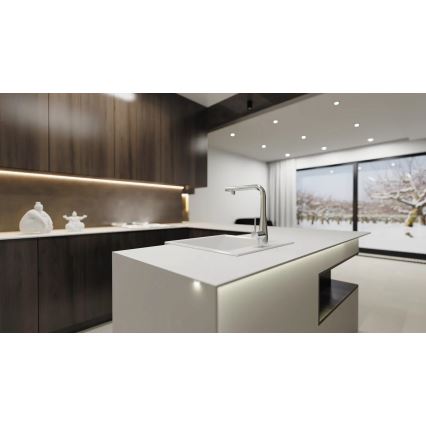 Deante BRE_075M - Torneira de cozinha com chuveiro extraível ERIDAN cromo brilhante