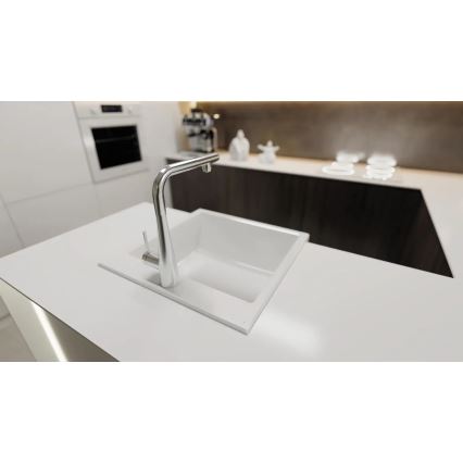 Deante BRE_075M - Torneira de cozinha com chuveiro extraível ERIDAN cromo brilhante