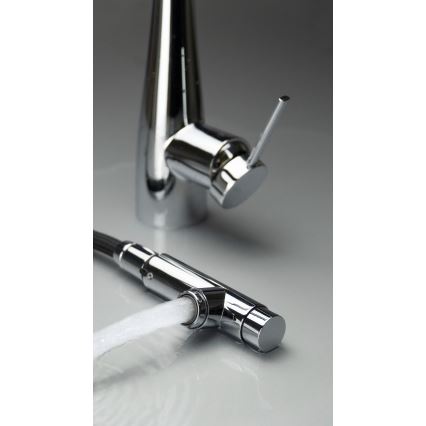 Deante BRE_075M - Torneira de cozinha com chuveiro extraível ERIDAN cromo brilhante