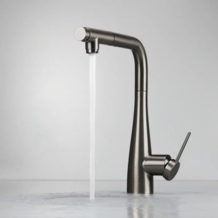 Deante BRE_D75M - Torneira de lavatório com pulverizador extensível ERIDAN titânio