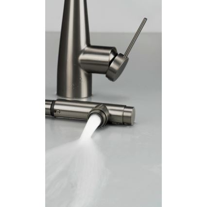 Deante BRE_D75M - Torneira de lavatório com pulverizador extensível ERIDAN titânio