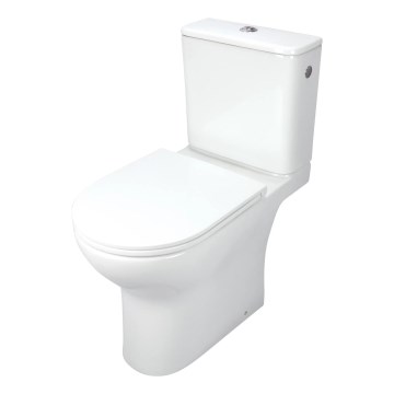 Deante CDJD6RPS - Vaso sanitário de chão JASMIN com assento, em cerâmica branca