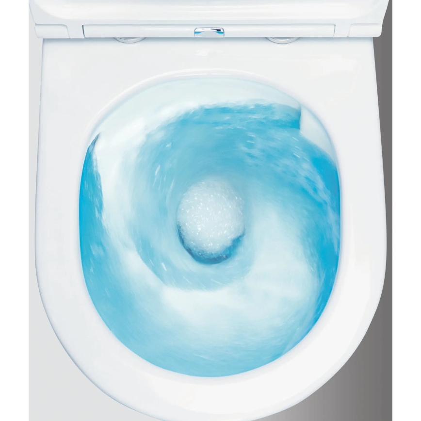 Deante CDJD6RPS - Vaso sanitário de chão JASMIN com assento, em cerâmica branca